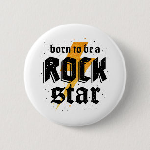 Badge Rond 5 Cm cadeau d'anniversaire rock star