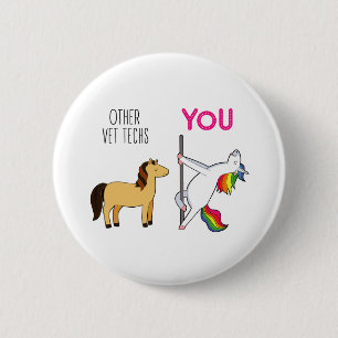 Badge Rond 5 Cm Cadeau d'appréciation technique Vet