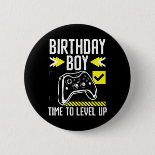Badge Rond 5 Cm Cadeau de jeu vidéo pour garçon pour passer au niv