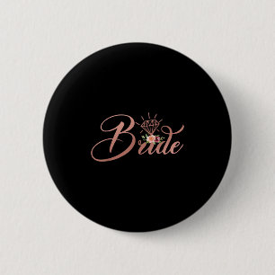 Badge Rond 5 Cm Cadeau de mariage de fiançailles de mariée de demo