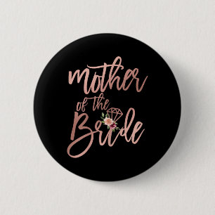 Badge Rond 5 Cm Cadeau de mariage pour maman de la part de la mari