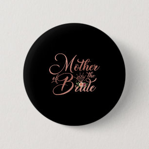 Badge Rond 5 Cm Cadeau de mariage pour maman, mère de la mariée