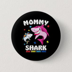 Badge Rond 5 Cm Cadeau de Sensibilisation sur l'autisme de requin 