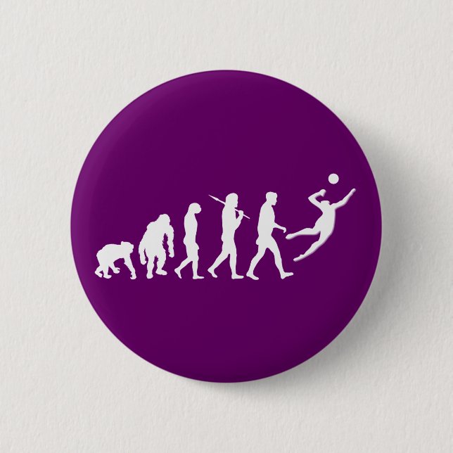 Badge Rond 5 Cm Cadeau de volleyball (Devant)
