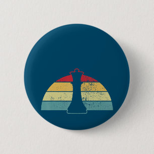 Badge Rond 5 Cm Cadeau d'échecs   Jeu Vidéo D'Échecs Ou Conception