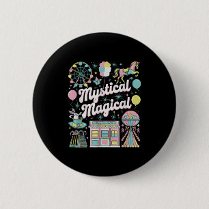 Badge Rond 5 Cm Cadeau d'Espace Esthétique Rétro Magique Mystique