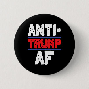 Badge Rond 5 Cm Cadeau drôle anti Trump Af résiste président