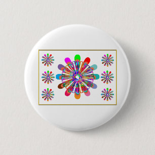 Badge Rond 5 Cm CADEAU IDÉAL :  Collection   de LUCKY7 SevenSTAR