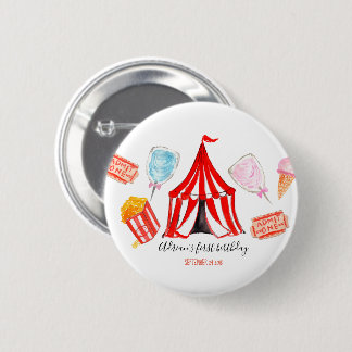 Badge Rond 5 Cm Cadeau mignon de bouton d'anniversaire de cirque