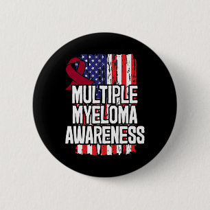 Badge Rond 5 Cm Cadeau Myélome Multiple - Sensibilisation au Cance