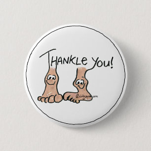 Badge Rond 5 Cm Cadeau personnalisé de Merci