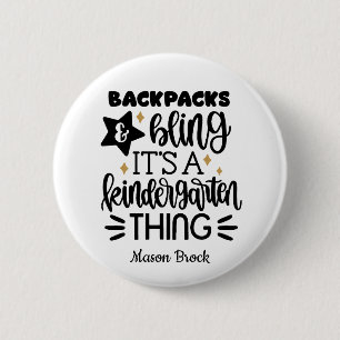 Badge Rond 5 Cm Cadeau personnalisé drôle pour la maternelle