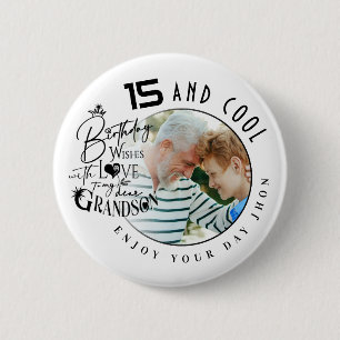 Badge Rond 5 Cm Cadeau Personnalisé pour l'Anniversaire d'un Petit