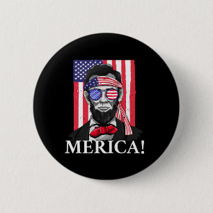 Badge Rond 5 Cm Cadeau pour hommes et garçons pour le 4 juillet d'