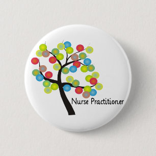 Badge Rond 5 Cm Cadeaux Artsy de conception d'arbre de praticienne