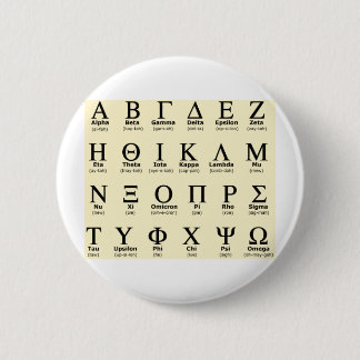 Badge Rond 5 Cm cadeaux d'alphabet grec
