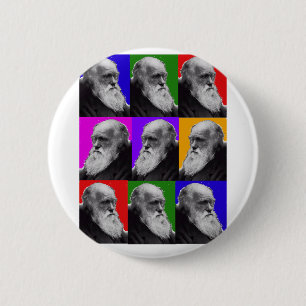 Badge Rond 5 Cm Cadeaux d'art de bruit de Charles Darwin pour tous