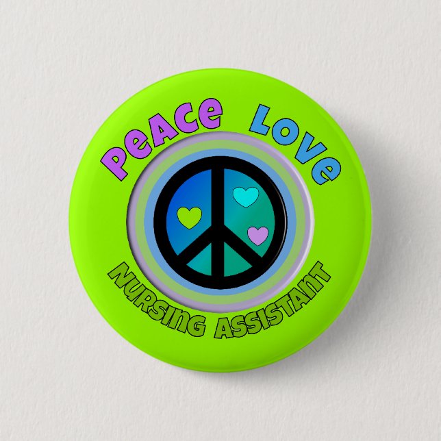 Badge Rond 5 Cm Cadeaux d'assistant de soins (Devant)