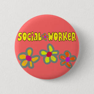 Badge Rond 5 Cm Cadeaux d'assistant social