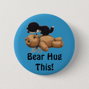 Badge Rond 5 Cm Cadeaux de cerfs-volants et d'ours en peluche