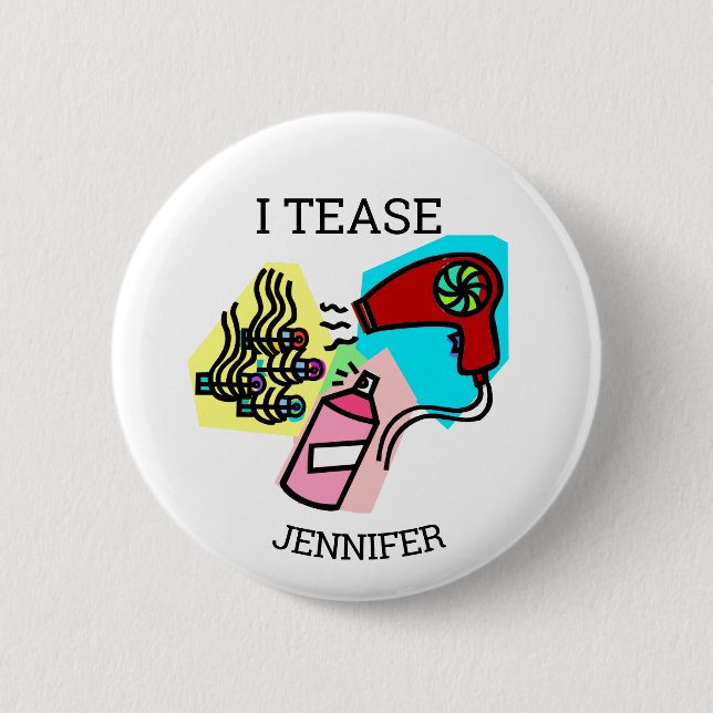 Badge Rond 5 Cm Cadeaux de coiffure (Devant)