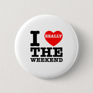 Badge Rond 5 Cm Cadeaux de couple de camping drôle de week-end Je