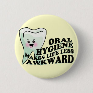 Badge Rond 5 Cm Cadeaux de dentiste et d'hygiéniste dentaire