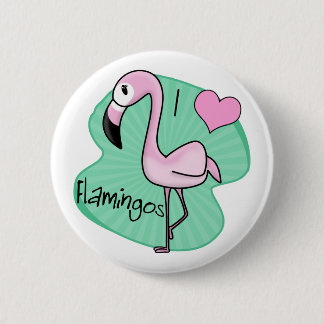 Badge Rond 5 Cm Cadeaux de Flamant rose de Kawaii