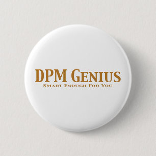 Badge Rond 5 Cm Cadeaux de génie de DPM