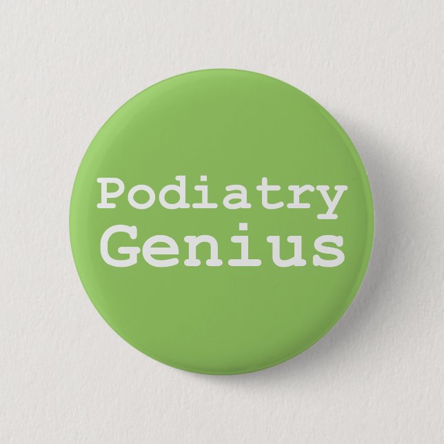 Badge Rond 5 Cm Cadeaux de génie de pédicurie (Devant)