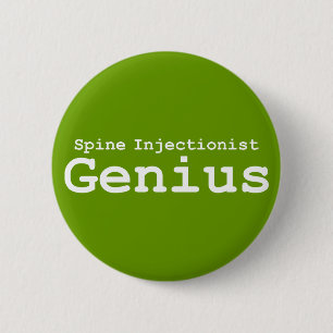 Badge Rond 5 Cm Cadeaux de génie d'Injectionist d'épine