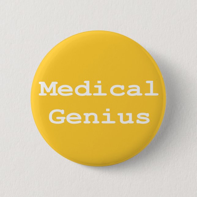 Badge Rond 5 Cm Cadeaux de génie Médicale (Devant)