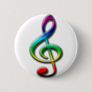 Badge Rond 5 Cm Cadeaux de musique !