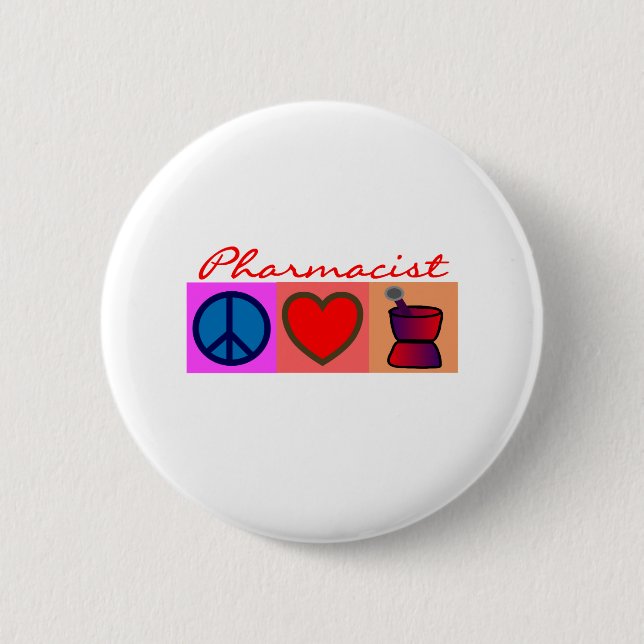 Badge Rond 5 Cm Cadeaux de pharmacien (Devant)