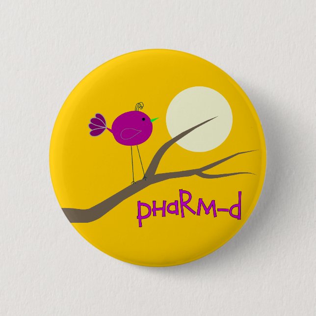 Badge Rond 5 Cm Cadeaux de PharmD d'étudiant de pharmacie (Devant)