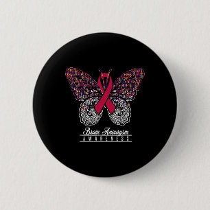 Badge Rond 5 Cm Cadeaux de sensibilisation aux anévrismes cérébrau