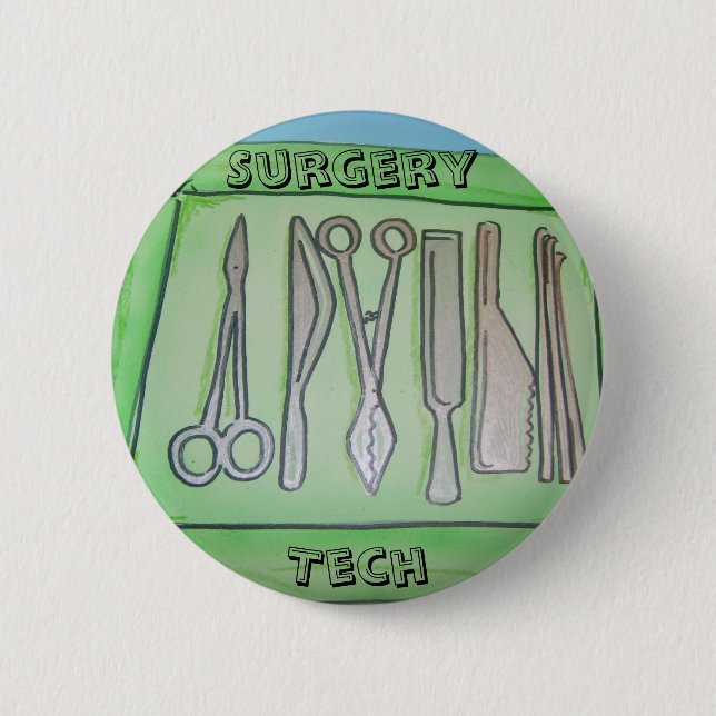 Badge Rond 5 Cm Cadeaux de technologie de chirurgie (Devant)