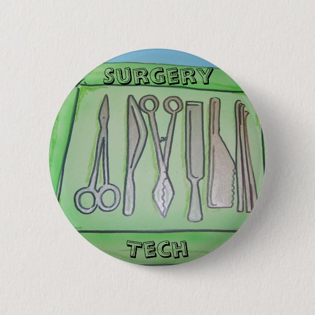 Badge Rond 5 Cm Cadeaux de technologie de chirurgie (Devant)