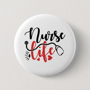 Badge Rond 5 Cm Cadeaux de vie infirmière