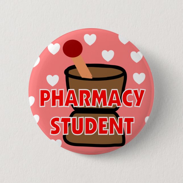 Badge Rond 5 Cm Cadeaux "d'ÉTUDIANT de PHARMACIE" (Devant)