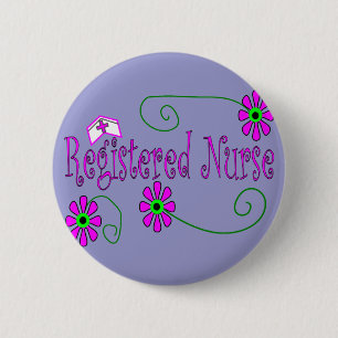 Badge Rond 5 Cm Cadeaux d'infirmier autorisé--