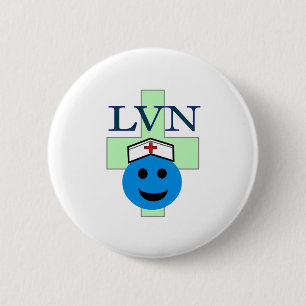 Badge Rond 5 Cm Cadeaux "d'infirmière professionnelle autorisée"
