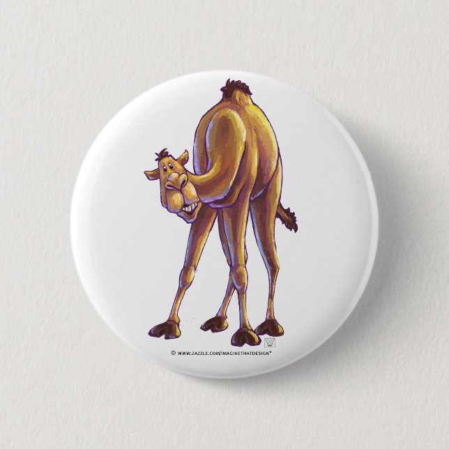 Badge Rond 5 Cm Cadeaux et accessoires de chameaux (Devant)