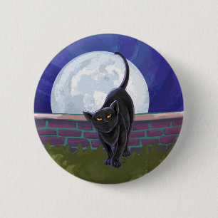 Badge Rond 5 Cm Cadeaux et accessoires de chat noir