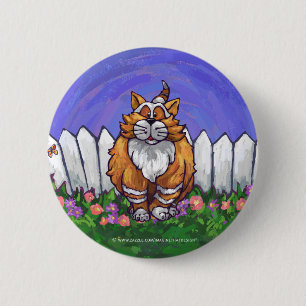 Badge Rond 5 Cm Cadeaux et accessoires de chats de gingembre