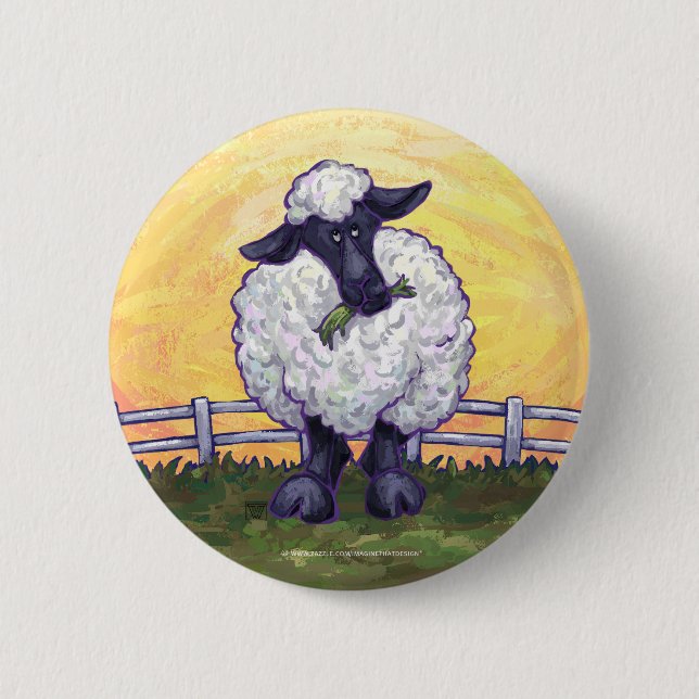 Badge Rond 5 Cm Cadeaux et accessoires pour moutons (Devant)
