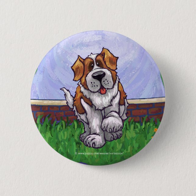 Badge Rond 5 Cm Cadeaux et accessoires St. Bernard (Devant)