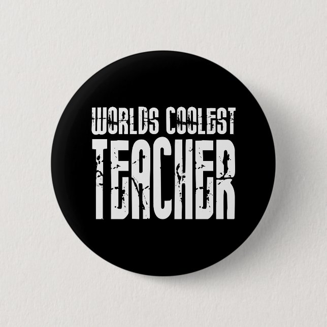 Badge Rond 5 Cm Cadeaux frais pour des professeurs : Le professeur (Devant)