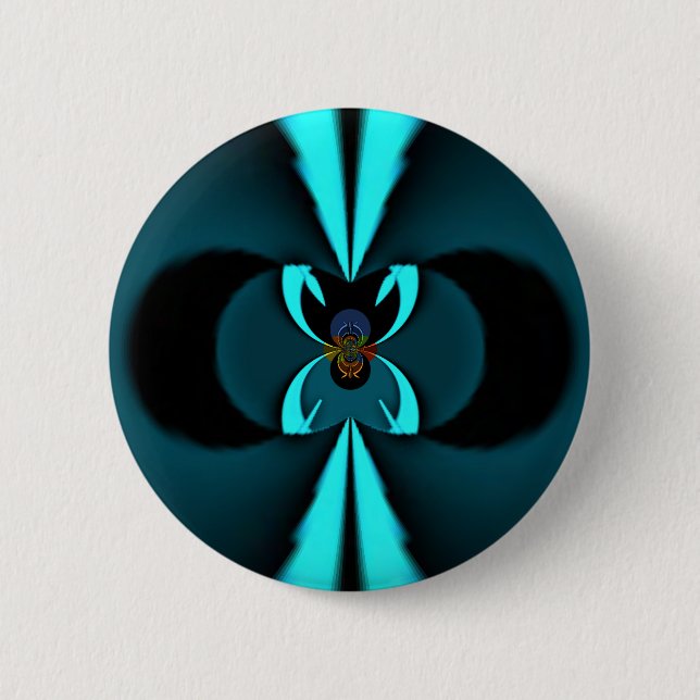 Badge Rond 5 Cm Cadeaux Hakuna Matata Bouclier bleu (Devant)