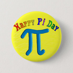 Badge Rond 5 Cm Cadeaux heureux de jour de pi, conception de
